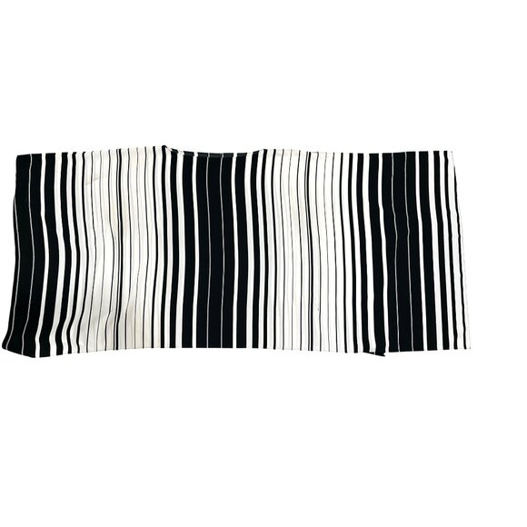 CCC Black White Chiffon Striped Cape Top Sleeveless City Chic Minimalist Styleco - Picture 6 of 9